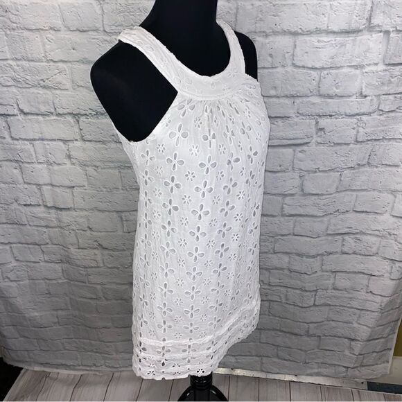 Jodi Kristopher cutout pattern sleeveless top sz 3 junior - Picture 5 of 11